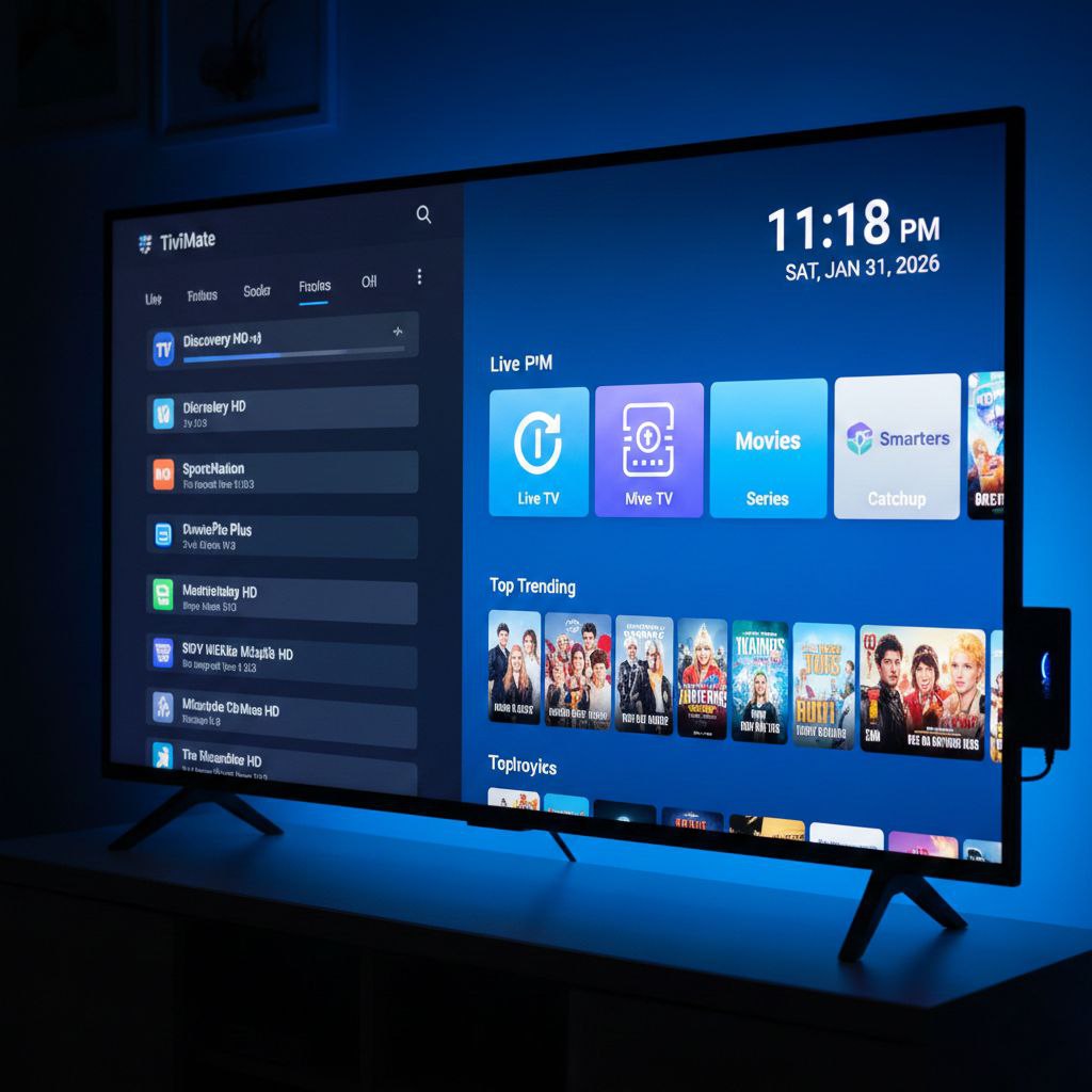 IPTV setup on Amazon Firestick using TiviMate and IPTV Smarters Pro with Xtream Codes API